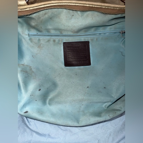 Coach 2008 Metallic Leather Two Way Bag Satchel - Picture 11 of 15